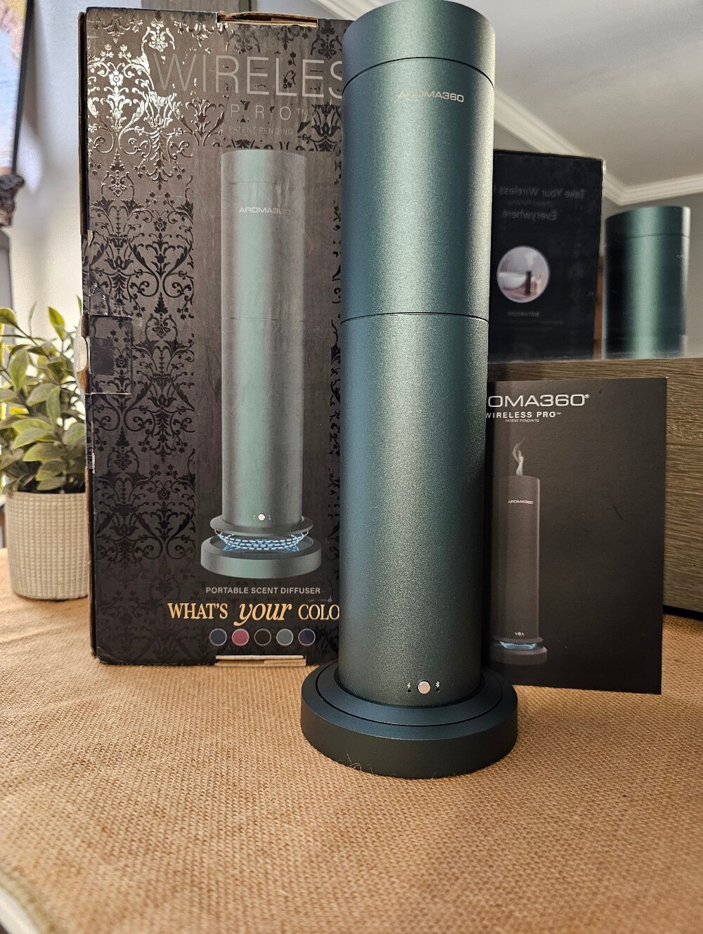 Aroma360 Wireless Pro Diffuser- MATTE GREEN
